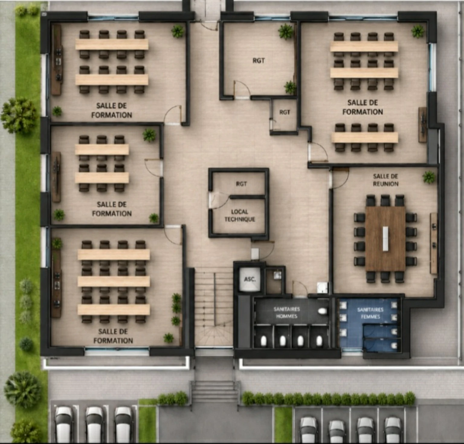 Complexe de formation et bureaux de 9 600 m² au Nouveau Pôle Urbain d'Agadir — photo 13